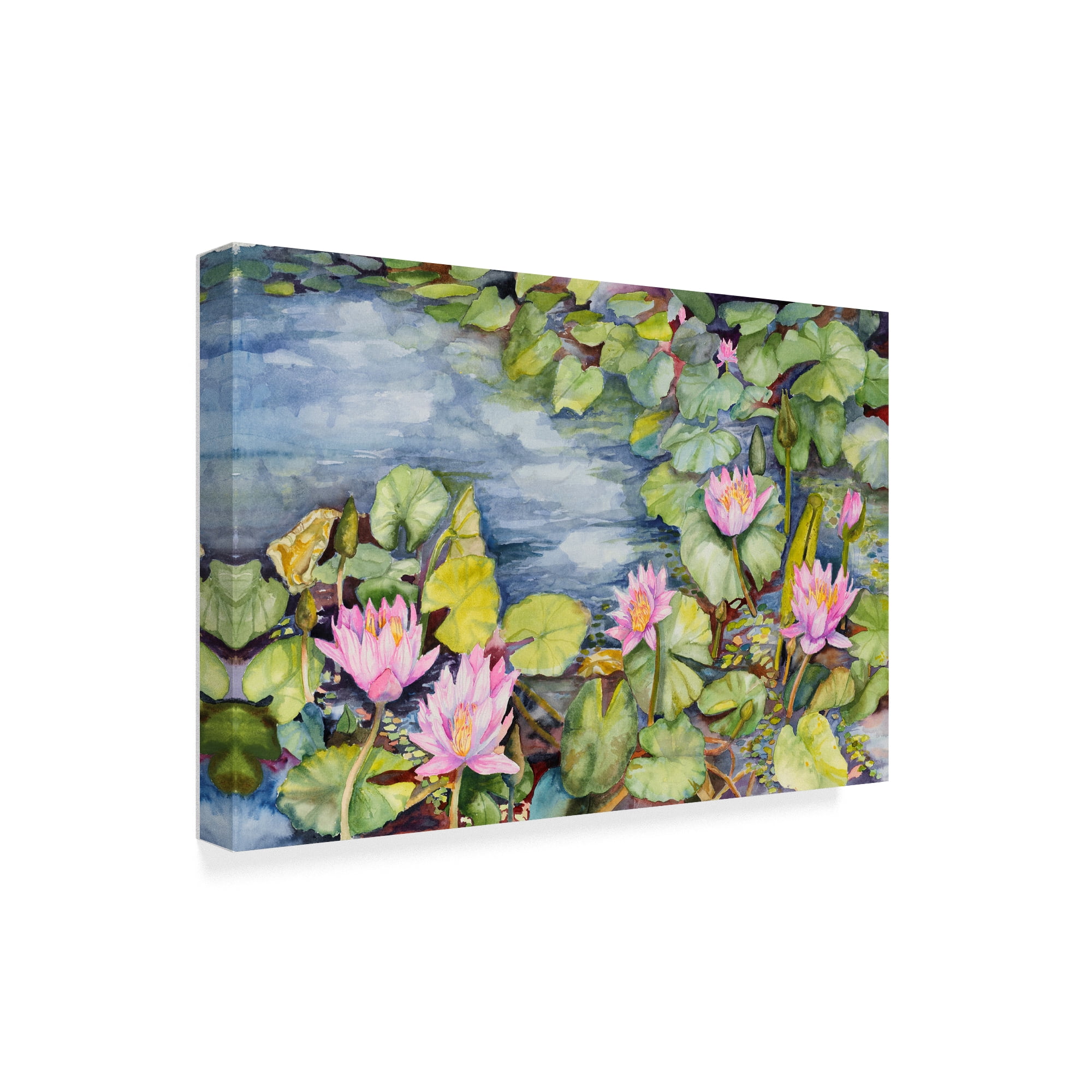 Trademark Fine Art 'Lily Pond' Canvas Art by Joanne Porter