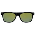 thumbnail image 2 of Flat Retro Sunglasses - Black Frame / Yellow Lens, 2 of 7