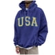 thumbnail image 1 of Men's USA Graphic Hoodie Comfortable, Stylish, and Warm Pullover Sweatshirt for Everyday Wear, 1 of 6