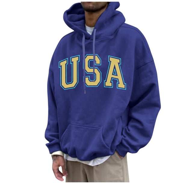 Men's USA Graphic Hoodie Comfortable, Stylish, and Warm Pullover Sweatshirt for Everyday Wear