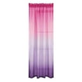 thumbnail image 4 of Gradient Sheer Curtain Panels for Living Room & Bedroom, Ombre Pink and Purple Drapes, 2-Pack, 84-Inch Length, 4 of 5