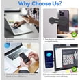 thumbnail image 4 of Magnetic Laptop Stand, Camera Continuity Compatible with MagSafe, Adjustable Extension Side for iPhone 14, 13,12 - Black, 4 of 5