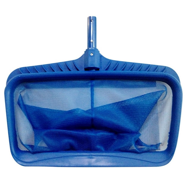 Pool Skimmer Net for Cleaning 18' Wide Heavy Duty Pool Leaf Rake W/Fine Mesh & Deep Bag, Swimming Pool Net Debris Catcher W/Strong Plastic Frame for Ingroun