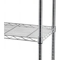 thumbnail image 6 of Knocbel 5-Tier Heavy-duty Steel Wire Shelving Metal Storage Shelf with Wheels, Long-term Use NSF-Certified Materials, Perfect for Garage Kitchen Pantry, 59.06"W x 17.72"D x 70.87"H Silver, 6 of 8