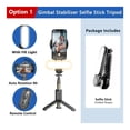 thumbnail image 3 of Gimbal Stabilizer Selfie Stick Tripod For iPhone Android Mobile Led Light Cell Holder Stand Smartphone Cellphone Camera, 3 of 7