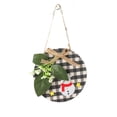thumbnail image 1 of Guirnalda de Navidad Fiesta de Año Nuevo Árbol colgante Chimenea Ventana Puerta Guirnalda Signo Oficina Hotel Decoración Colgante Kits de decoración para fiestas Muñeco de nieve blanco negro Yuarrent HA069784-02, 1 of 6