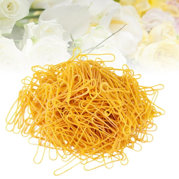 KHBUAB 3 Thick Elastic Bands Heavy Duty Yellow Natural Rubber for General Users 1.97x0.2x0.08in