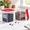 2 X 8.0(QT), variant on 2 Pack 18 Qtmercial Food Storcontainers With Lids Translucent Large Square Handles For Bulk Ingredients Flour Dough Rising And Pe