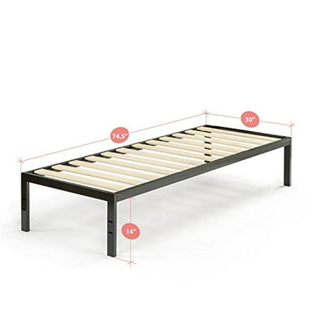 Zinus Modern Studio 14 Inch Platform 1500 Metal Bed Frame in Narrow Twin/Cot Size/Mattress Foundation/no Box Spring Needed/Wood Slat Support