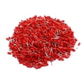 thumbnail image 1 of Unique Bargains 1000 Pcs 18 AWG 1.0mm2 Isolés Embouts d'Extrémité de Fil de Broche Rouge, 1 of 2