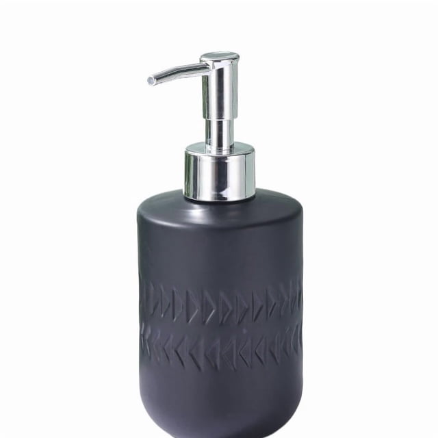 Elegante botella desinfectante de manos gris - Botella de champú tipo empuje for artículos esenciales de baño