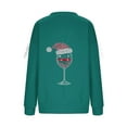 thumbnail image 4 of Women's Christmas Sweatshirt Plus Size Long Sleeve Bow Crewneck Pullover Oversized Casual Party Printed Tops Fall Winter Cozy Sweatshirt, 4 of 5