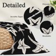 thumbnail image 3 of Black Starfish Coastal Throw Pillow Cover 20 x 30 Inch Decorative Pillow Cover Nautical Summer Ocean Abstract Art Lumbar Pillowcase Seasonal Rectangle Cushion Case for Couch Sofa Bed Living Room, 3 of 9