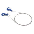 thumbnail image 1 of Metal Climbing Trailer Tow Hook Rc Mini Tow Hook 2pcs RC Metal Trailer Hook Aluminum Alloy Steel Rope Lightweight Compact RC Chain Hook For SCX10 D90 TRX4, 1 of 8
