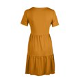 thumbnail image 6 of Diufon Womens Plus Size Dresses Solid Color Dress Round Neck Short Sleeve Midi Dress with Pockets, 6 of 6