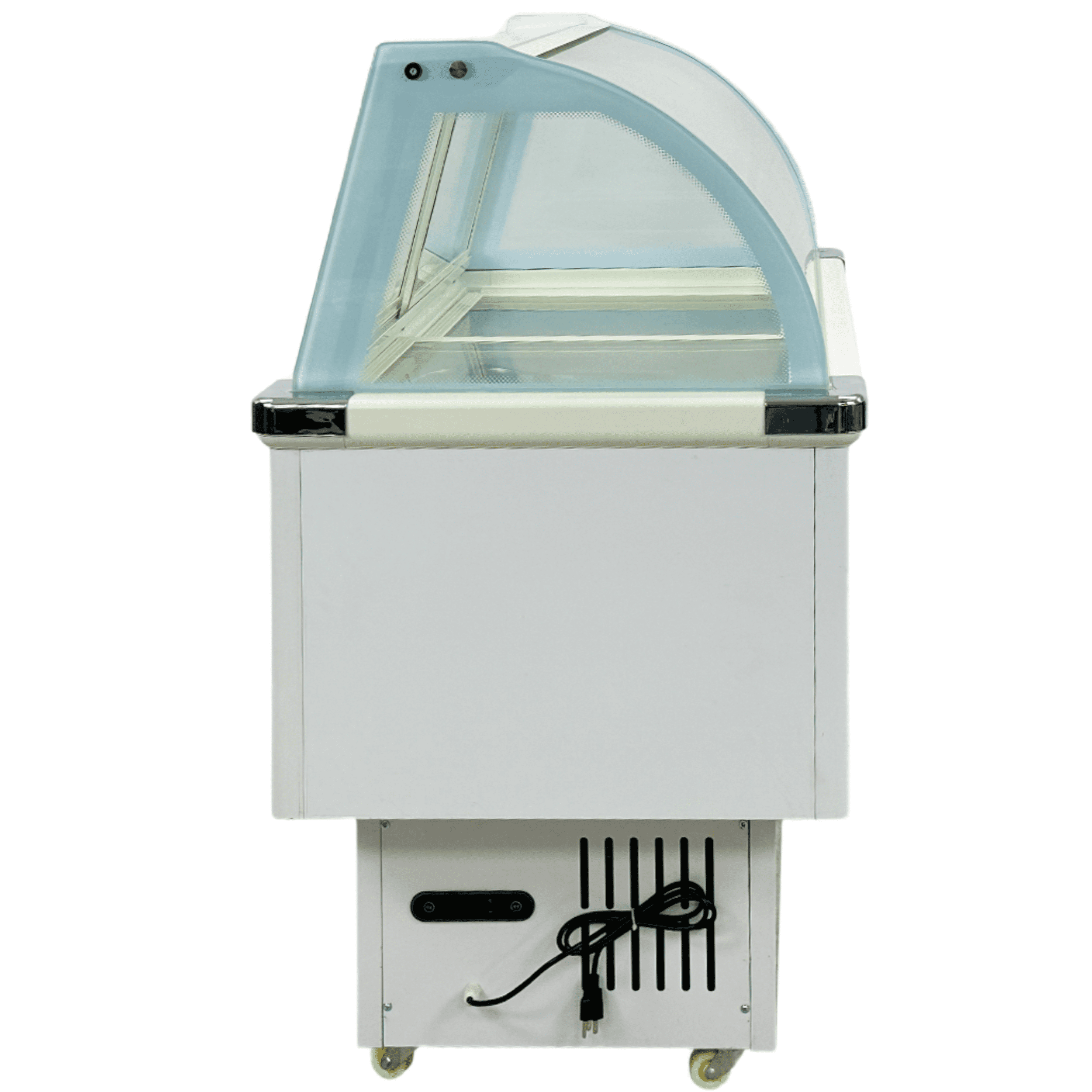 47 in. Commercial Ice Cream Chest Refrigerator Display Case 12 Pan Gelato Display Dipping Cabinet Commercial Freezer