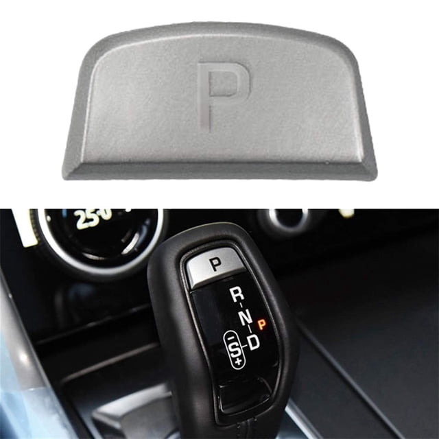 Car Gear Shift Knob Parking Button Cover for For for For for Range Rover for Jaguar Silver