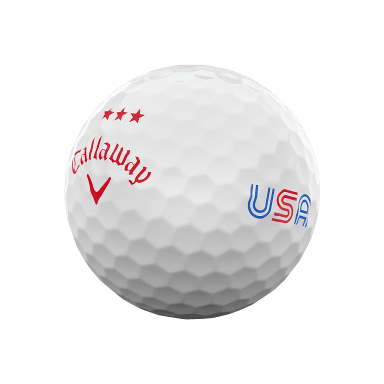 Callaway SuperSoft 2025 USA Golf Balls, Red/White/Blue, 12pk
