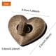 thumbnail image 1 of Sheens 5 Piezas cerraduras giratorias en Forma de corazón Cierre metálico Broche Giratorio Bolso Bolso Accesorios de Hardware 12x22 mm/0.47x0.87in(Bronce) EOTVIA NO, 1 of 4