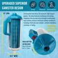 thumbnail image 3 of U.S. Pool Supply Pool Leaf Canister - XL Heavy Duty Inline Pool Leaf Catcher, 3-in-1 Filtration (3 Filters, Basket, Mesh Bag & Micro-Cartridge) - Fits 1.5" Hoses, Inground Vacuum Cleaner, 3 of 6