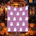 thumbnail image 6 of AYktou Halloween Throw Blanket, 60×80 Inch Fall Ghost Blanket Thanksgiving Portable Picnic Blanket Cozy Warm Flannel Decorative Sofa Blanket for Office Bedroom Living Room Couch Bed Home Decor, 6 of 6