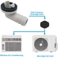 thumbnail image 6 of Visland 3/5 Inch(15mm) Air Conditioner Drain Hose Connector Elbow Fitting with Rubber Ring, Universal Fit Mini-Split AC Unit and Window Air Conditioning Unit,3Packs, 6 of 8