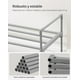 thumbnail image 5 of Zapatero de 2 Niveles, Estantería de Zapatos, Estantería de Metal, para 8 a 10 Pares de Zapatos, Estante Apilable, para Pasillo, Salón, Dormitorio, 30 x 92 x 34 cm, Gris, 5 of 5