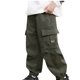 thumbnail image 1 of Odeerbi 5-14 Años Niños Cargo Pantalones Impermeable Softshell Pantalones Cortavientos Color Sólido Casual Straight Leg Pantalones de Trabajo Con Bolsillo, 1 of 5
