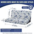 thumbnail image 7 of Xixirimido Blue Boho Paisley Floral Print 2 PCS RV Couch Covers for Jackknife Sofa Pet Friendly Stretch Sofa Bed Cover Wrinkle Free Seat & Backrest Couch Covers Furniture Protector, 7 of 7