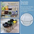 thumbnail image 4 of Contenedores organizadores de refrigerador 3PCS Contenedores de almacenamiento de cocina Organizaci贸n de refrigerador apilable para congelador, 4 of 6