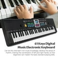 thumbnail image 3 of Fixdono Kids Keyboard Piano with Microphone, 61 Keys Multifunction Electric Piano Keyboard for Kids, Educational Toy Piano for 3 4 5 6 7 Year Old Boys Girls Gifts, Suitable for Children Ages 3 and Up, 3 of 6