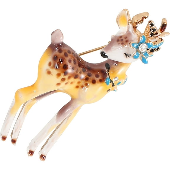 WORGEOUS Belt Animal Alloy Deer Brooch Adorable Pin Clothing Accessory