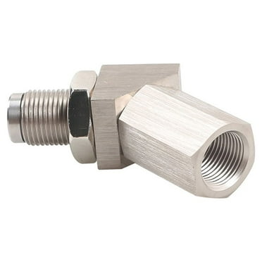 Jygee Sensor Oxygen Angled 45-Degree Extender Connector Bung Catalytic Spacer Cars Silver Accessories Fix Light Durable