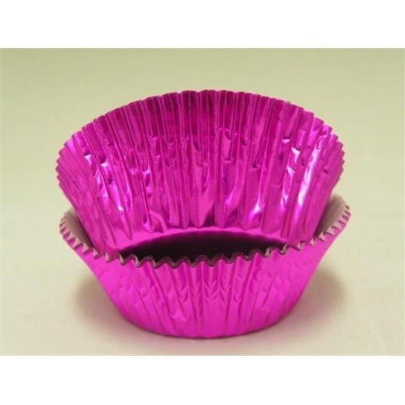 Viking -5A CERISE FOIL BAKING CUP 1.25 x.75 in. Foil Baking Cup with Greasepoof Liner - Cerise - 1000 Piece