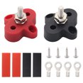 thumbnail image 1 of Single Heavy Terminal（M6）, Red and Black, with Red Copper Terminal + Heat Shrinkable Tube, 1 of 7