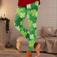 thumbnail image 4 of WILLBEST Leggings de San Patricio para Mujer, con Estampado Informal, Corte Ajustado, Elástico, para Yoga, para Entrenamiento Cómodo Y Uso Diario. Mediana, 4 of 4