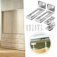 thumbnail image 4 of 1 pack Ensemble de Quincaillerie pour Porte Pliante Kit de Réparation d'Armoire en Acier Inoxydable, 4 of 5
