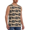 thumbnail image 2 of Uemuo Dachshund Dog Woof Pattern Men's Sleeveless T-Shirt,Muscle Athletic Tank Top, Moisture-wicking Quick-dry Breathable Classic Tee Top for Gym Run Outdoor Sports-Medium, 2 of 8