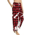 thumbnail image 2 of Bingfone Pajamas For Women,Christmas Tree Buffalo Plaid Pajama Pants With Pockets-Xx-Large, 2 of 9