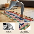 thumbnail image 4 of Pioneer Flower Floral Print Pattern Hot Yoga Mat Towel Non Slip for Hot Yoga - Quick-Drying Yoga Mat Cover with 4 Corner Pockets with Travel Bag - Hot Yoga Towel Non Slip 74"x26", 4 of 6
