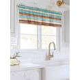 thumbnail image 3 of Valances for Windows Abstract Board Rod Pocket Cafe Window Treatments Valance Curtains for Kitchen Bathroom Laundry Basement Windows 60"x18", 3 of 9