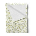 thumbnail image 2 of Flower Soft Flannel Fleece Throw Blanket, Flowers Pattern Botanical Cheering Sunny Day Simple Ornamental Illustration, Cozy Plush for Indoor and Outdoor Use, 70" x 90", Pale Green White, by Ambesonne, 2 of 5