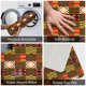 thumbnail image 3 of Alfombra de baño de franela con diseño de feliz Kwanzaa, para interiores y exteriores, para entrada, porche delantero de casa, 3 of 7