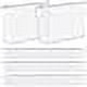 Clear PE Toiletry Pouch Makeup Bag with Zipper, 100 Pcs