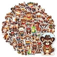 thumbnail image 3 of 35pcs-50pcs Cute Animal Stickers Cowboy Character Stickers PVC Stickers for Laptops Notebooks Suitcases, 3 of 9