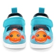 thumbnail image 2 of ikiki Clownfish Squeaky Toddler Sandals | Blue/Orange, 2 of 8