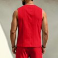 thumbnail image 4 of Men Vest Slim Fit Formal Business Wedding Prom Party Button Down Dress Waistcoat Summer Casual Sleeveless Suit Vests, L, 4 of 5