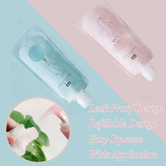 Clearance!Delayuji Travel Folding Lotion Packing Bag Portable Shower Gel Shampoo Liquid Storage Bag