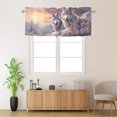 thumbnail image 2 of Wolf Printed Window Curtains Valances Winter Scene Rustic Snowy Forest Pine Tree Nature Landscape Rod Pocket Window Valance for Living Room Bathroom Bedroom Kitchen 54 by 18 in, 1 Panel, 2 of 6