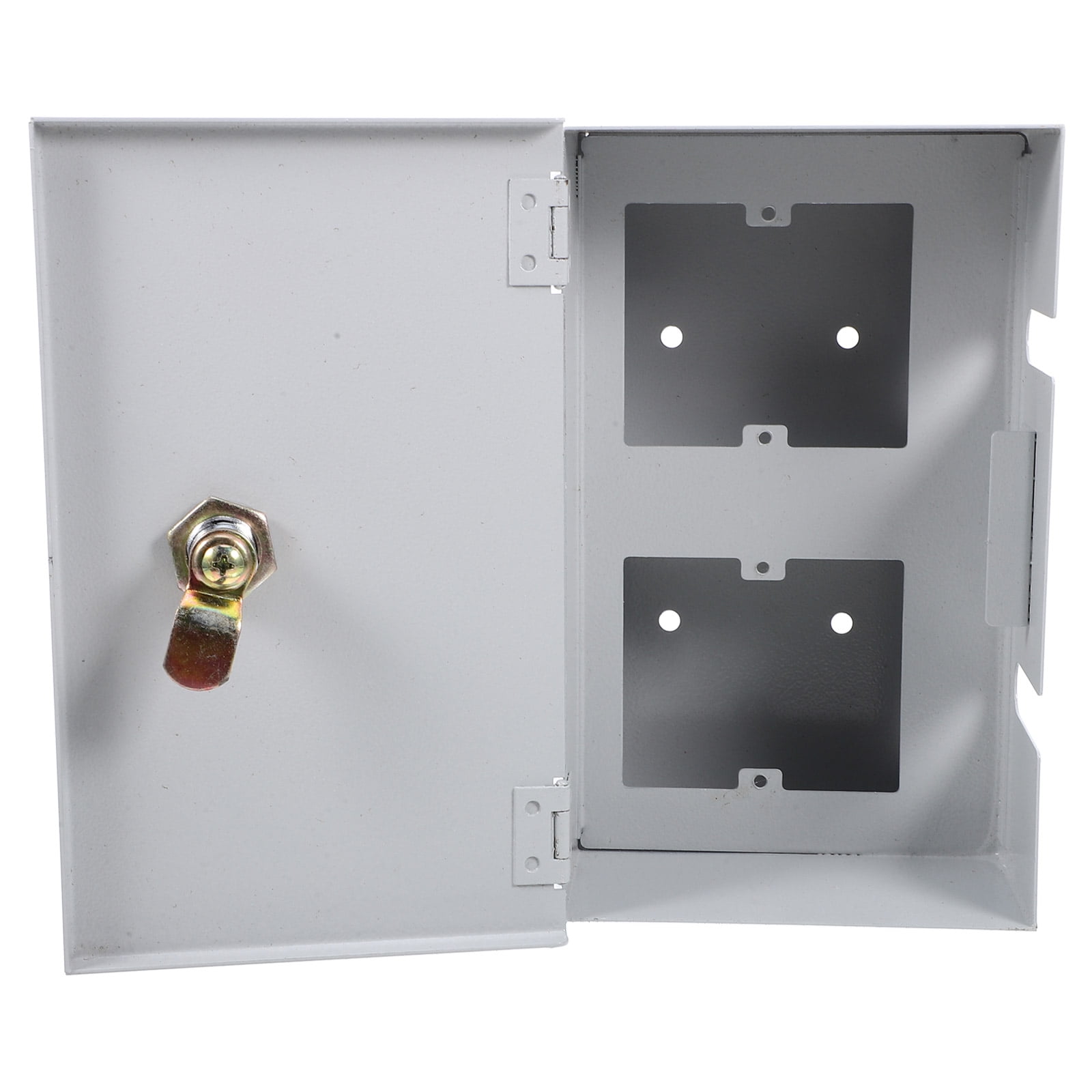 Tineasur 1 Set of Outdoor Electrical Box with Lock Stainless Steel Weatherproof Design for Chargers